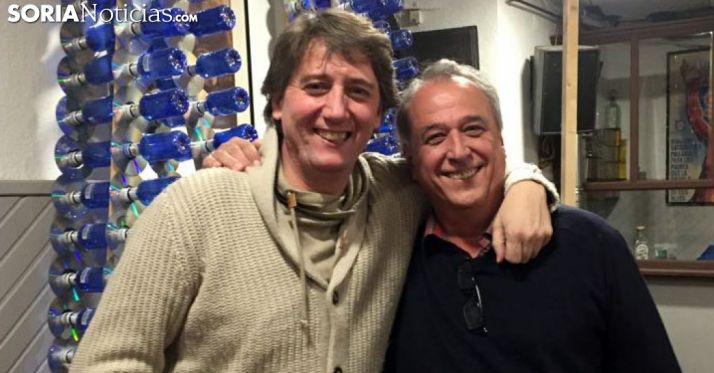 Lafuente, (dcha.), junto al alcalde ayer martes. /SN