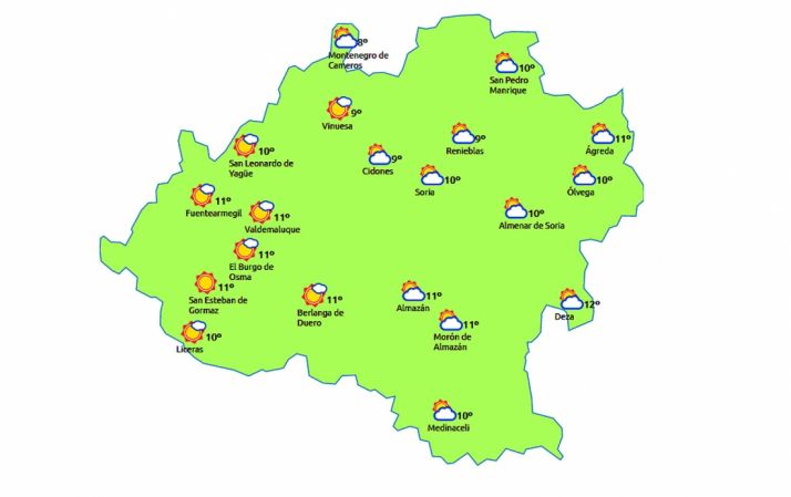 Previsión a las 17:00 h./eltiempo.es