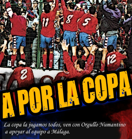 Viaje a Málaga para animar al Numancia en la copa