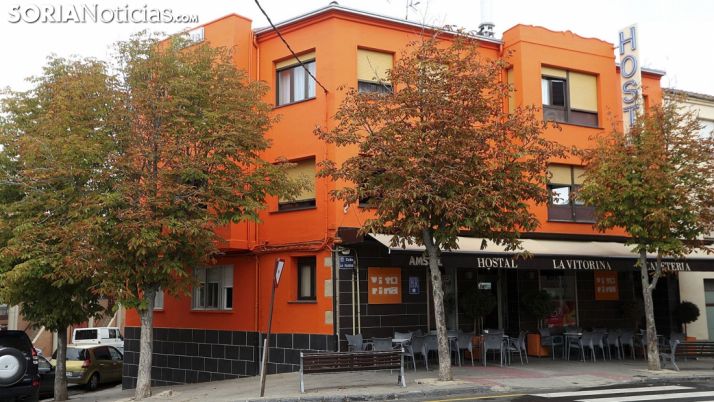 Un hostal en la capital soriana. /SN