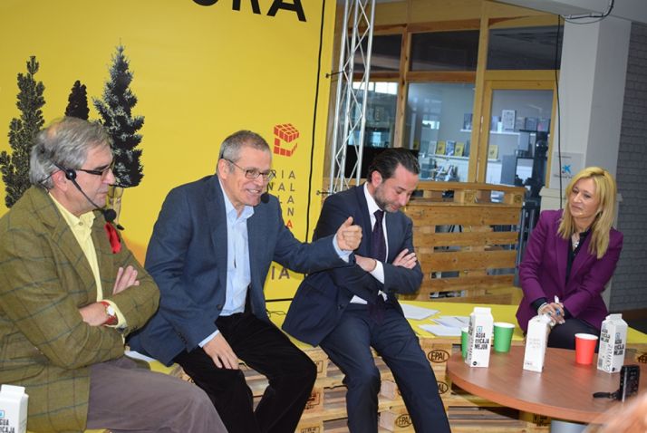 Los ponentes José Antonio Herce, Alain Cuenca, Juan Luis Sendín y Blanca García