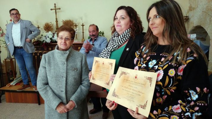 Pascuala del Hoyo, (izda.), María del Rosario Ramírez y Purificación Palomar. /M-Audiovisuales