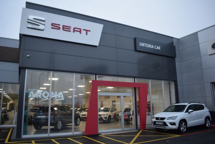 Concesionario Untoria Car, en la avenida Valladollid de Soria. /P.V.