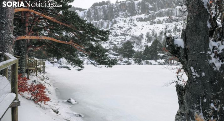 Imagen invernal de la Laguna Negra./SN