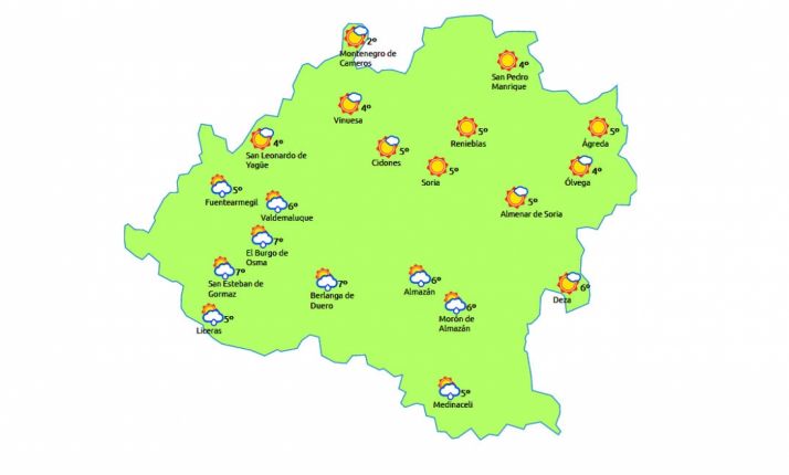 Previsión a las 14:00 h. /eltiempo.es
