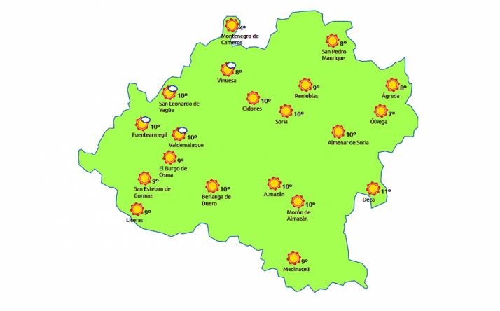 Previsión para este miércoles a las 14:00 h. /eltiempo.es