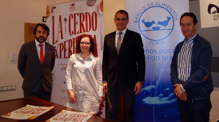 García, (izda.), Martínez, Navas y Parra en la presentación este jueves. /Dip.