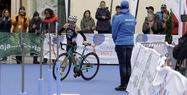 Un juez en una prueba en la capital soriana. 