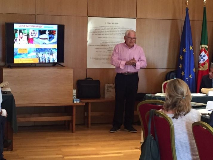 Juan Manuel Ruiz Liso, en la reunión mantenida en Tavira. 