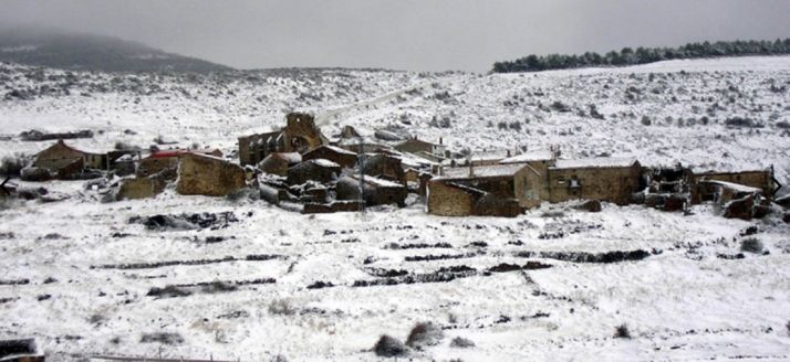 Imagen invernal de Sarnago. 