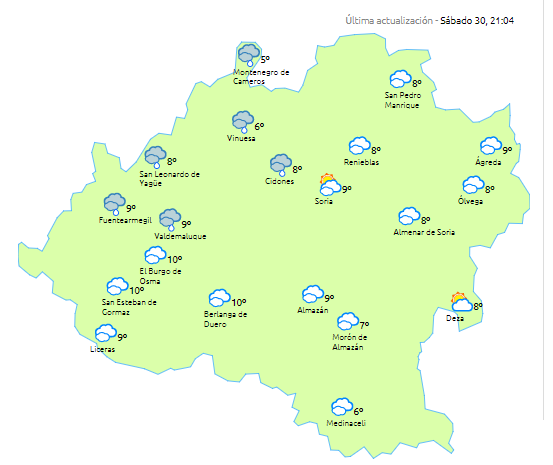 Tiempo revuelto y alerta por fuertes vientos