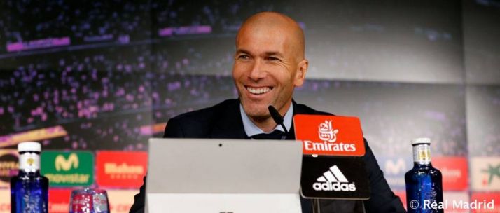 Zinedine Zidane, entrenador del equipo blanco. Real Madrid