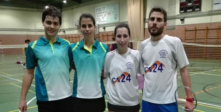 Cosecha de medallas para el bádminton soriano