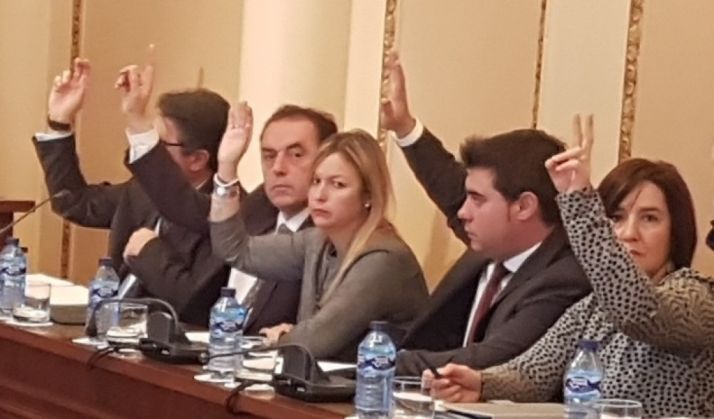 Diputados del PP en el pleno de diciembre