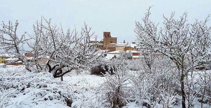 Una imagen de la localidad de Berzosa este fin de semana. 