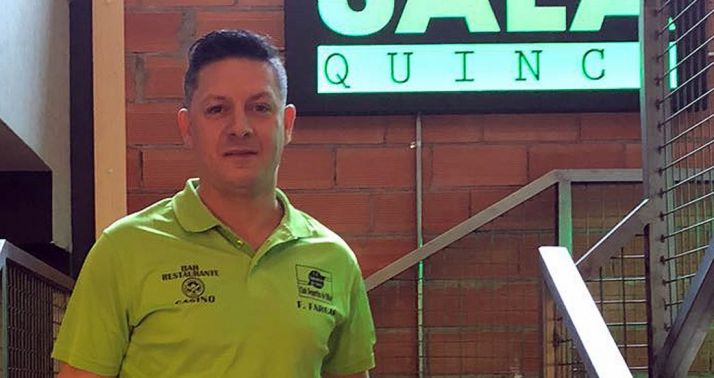 El jugador del Casino, este domingo en Burgos. 