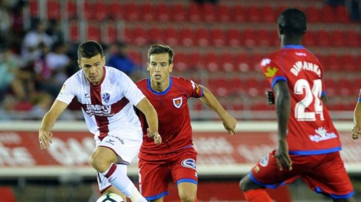 Partido de la primera vuelta entre el CD Numancia y la SD Huesca. LaLiga.