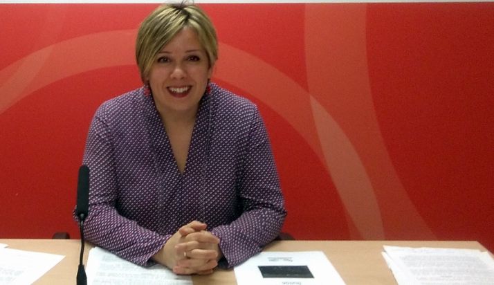 Judith Villar, este viernes en rueda de prensa.