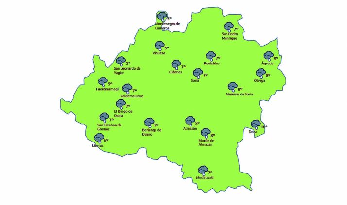Previsión a las 16:00h. /eltiempo.es