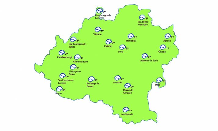 Previsión a las 12:00 horas. /eltiempo.es