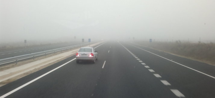 La niebla condiciona la circulación en el sur de la provincia