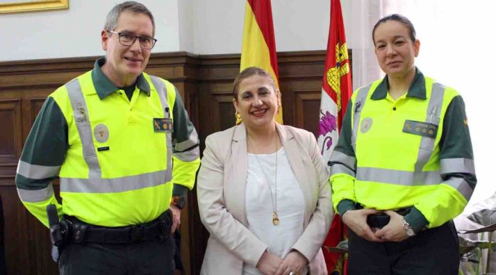 Rafael Aparicio, Yolanda de Gregorio y Teresa Miras. /Subdeleg.
