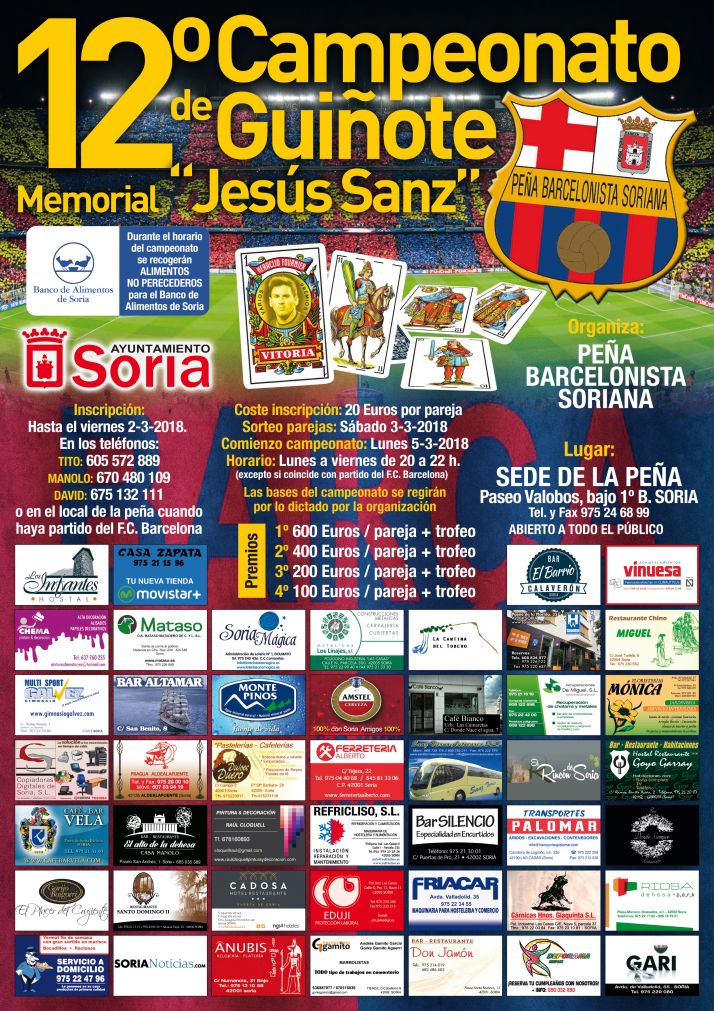 Memorial Jesús Sanz: Vuelve el guiñote de la Peña Barcelonista