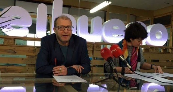 Ortega y Ciria en la explicación del proyecto. /EP