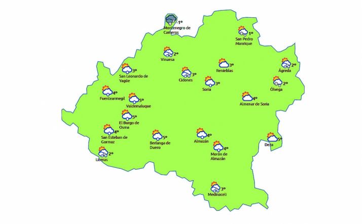 Previsión a las 14:00 h. /eltiempo.es