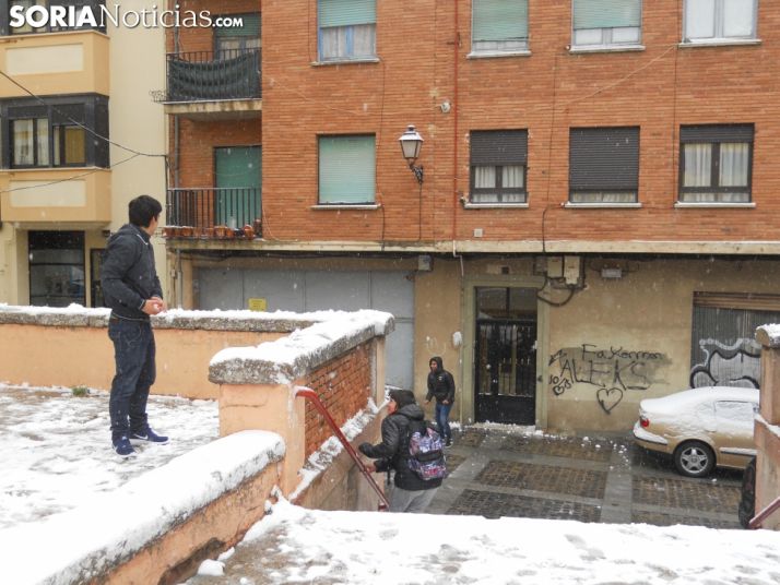 Nevada en la capital soriana. Soria Noticias. 