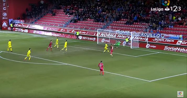 Imagen del partido de este domingo en Los Pajaritos. /LaLiga123