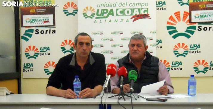 Lorenzo Ramos (dcha.) y Raúl Ramírez este miércoles en Soria. /SN