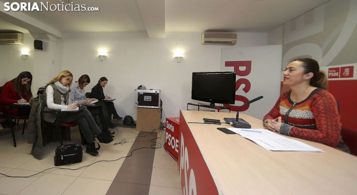 Virginia Barcones, en rueda informativa este viernes. /SN