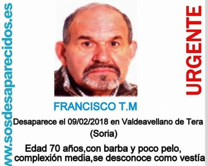 Se solicita la colaboración ciudadana para buscar a Francisco T.M.