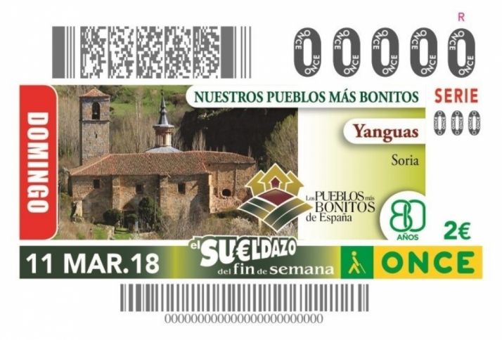 El cupón de la ONCE para el sorteo. 