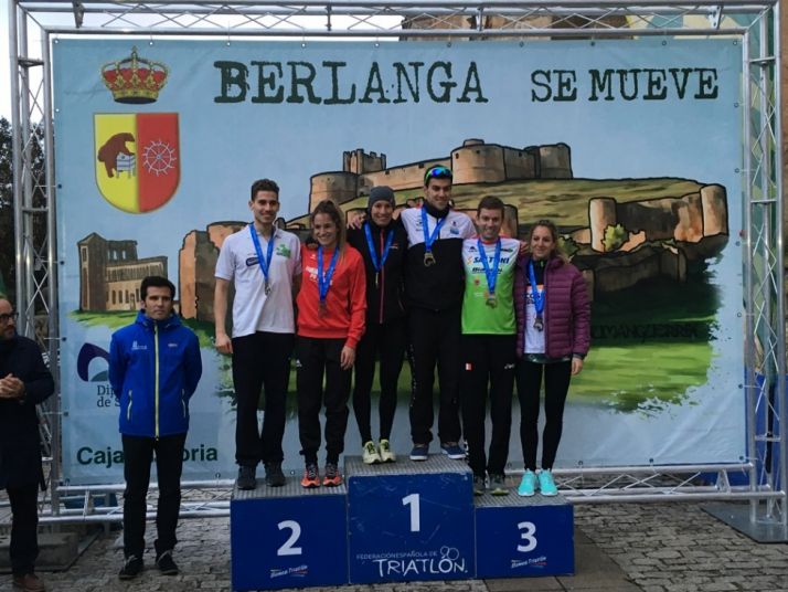 Imágenes de la competición de duatlón de Berlanga. /FedeTriatlonCyl