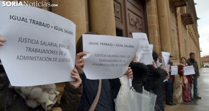 Una imagen de la concentración este martes. /SN