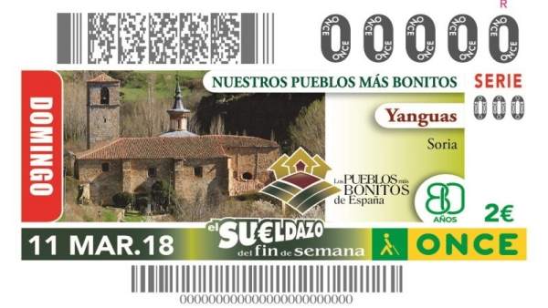 Yanguas viaja gracias a cinco millones y medio de cupones de la ONCE