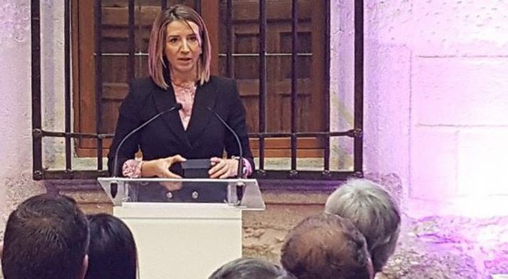 Alicia García, este miércoles en Ávila. 