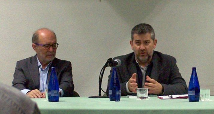 Antón (dcha.) y Narvaiza este jueves. /CSM