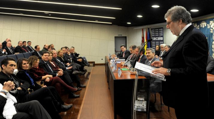 Santiago Aparicio, en su discurso de investidura. 