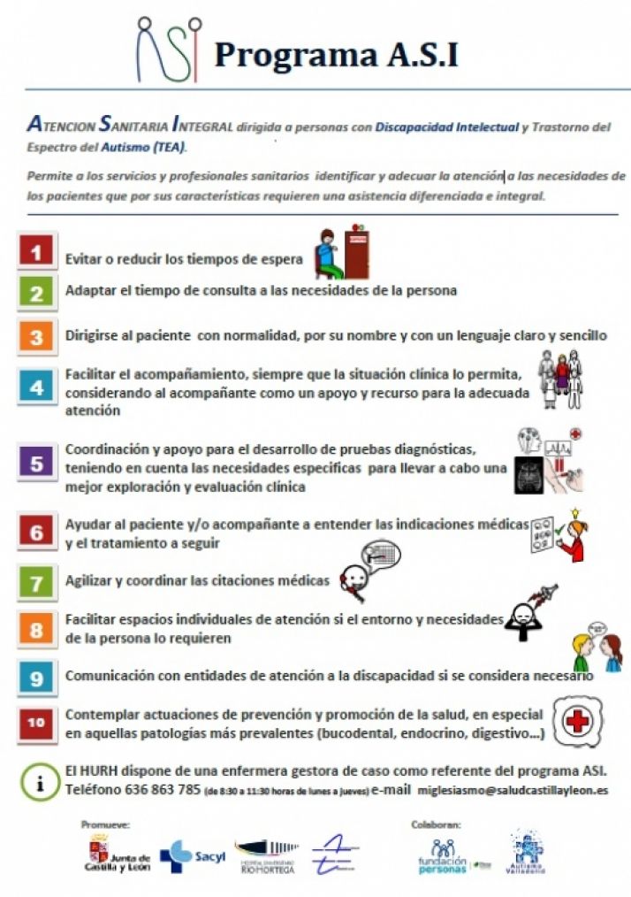 Cartel del programa ASI. Consejería de Sanidad de la Junta de Castilla y León.