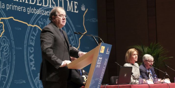 Herrera, en su intervención este martes en Valladolid. 