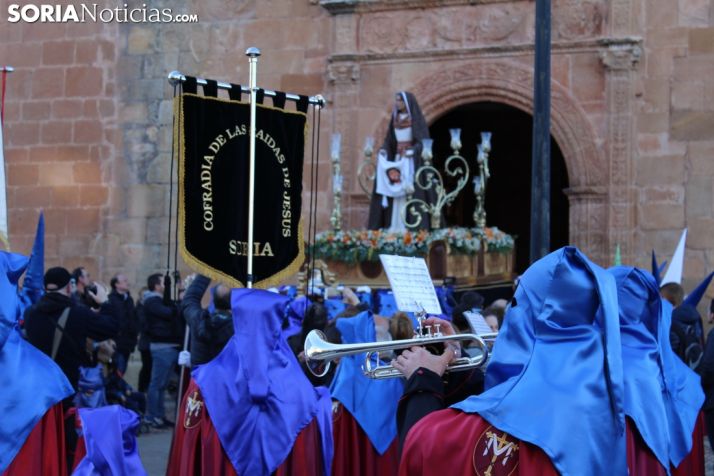 Procesión de la Cofradía de las Caídas de Jesús. Soria Noticias. 