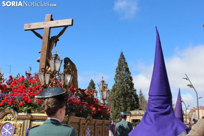 Procesión de la Cofradía de las Siete Palabras de Jesús en la Cruz. Soria Noticias. 