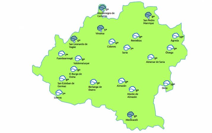 Previsión a las 14:00 h. /eltiempo.es