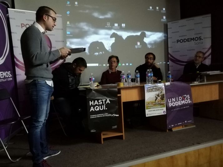Acto de Podemos en Ólvega. Podemos Castilla y León. 