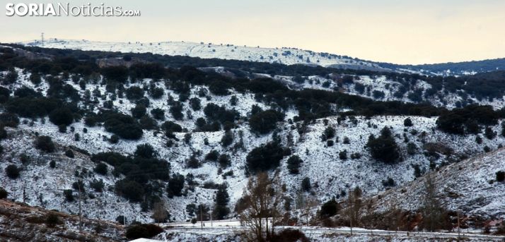 Imagen de la Sierra de Santa Ana esta mañana de martes. /SN