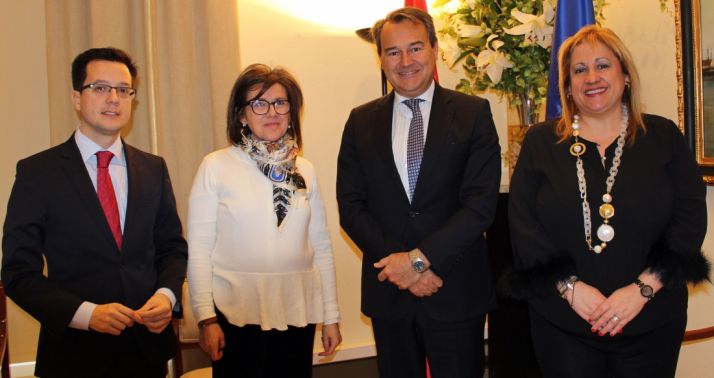 Cabezón, Angulo, Conde y De Gregorio este martes. 