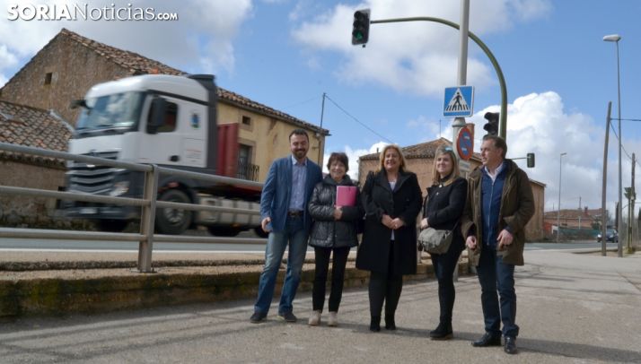 Andoni Martín (izda.), Francisca Delgado, Yolanda de Gregorio, Mari Carmen Rubio y Benito Serrano. /SN 